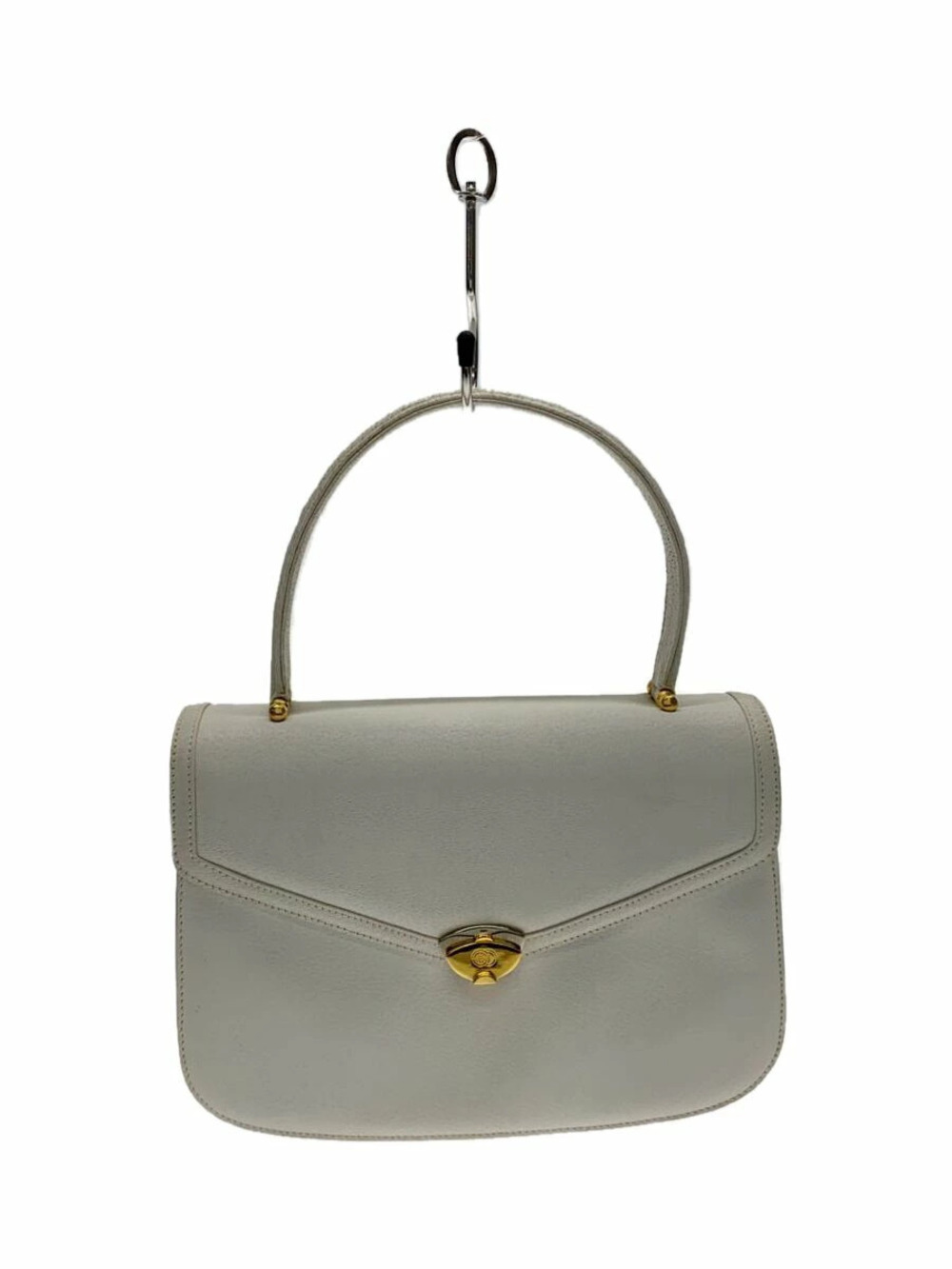Gucci white handbag structured top handle